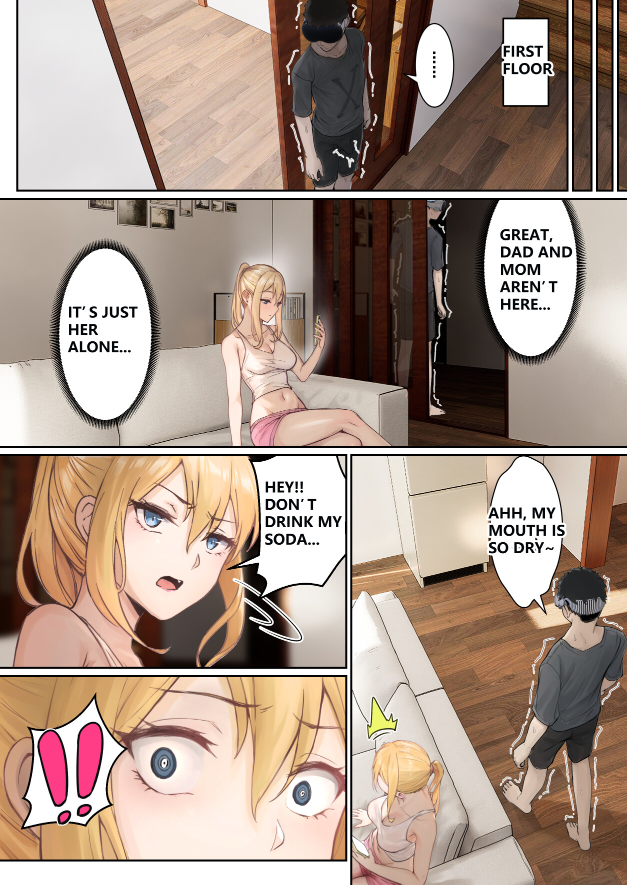 Hentai Manga Comic-My AR glasses can see various stats about my foster sister?!-Read-60